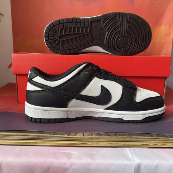 Nike Dunk Low Black White “Panda” Athletic Sneakers - Picture 4 of 5